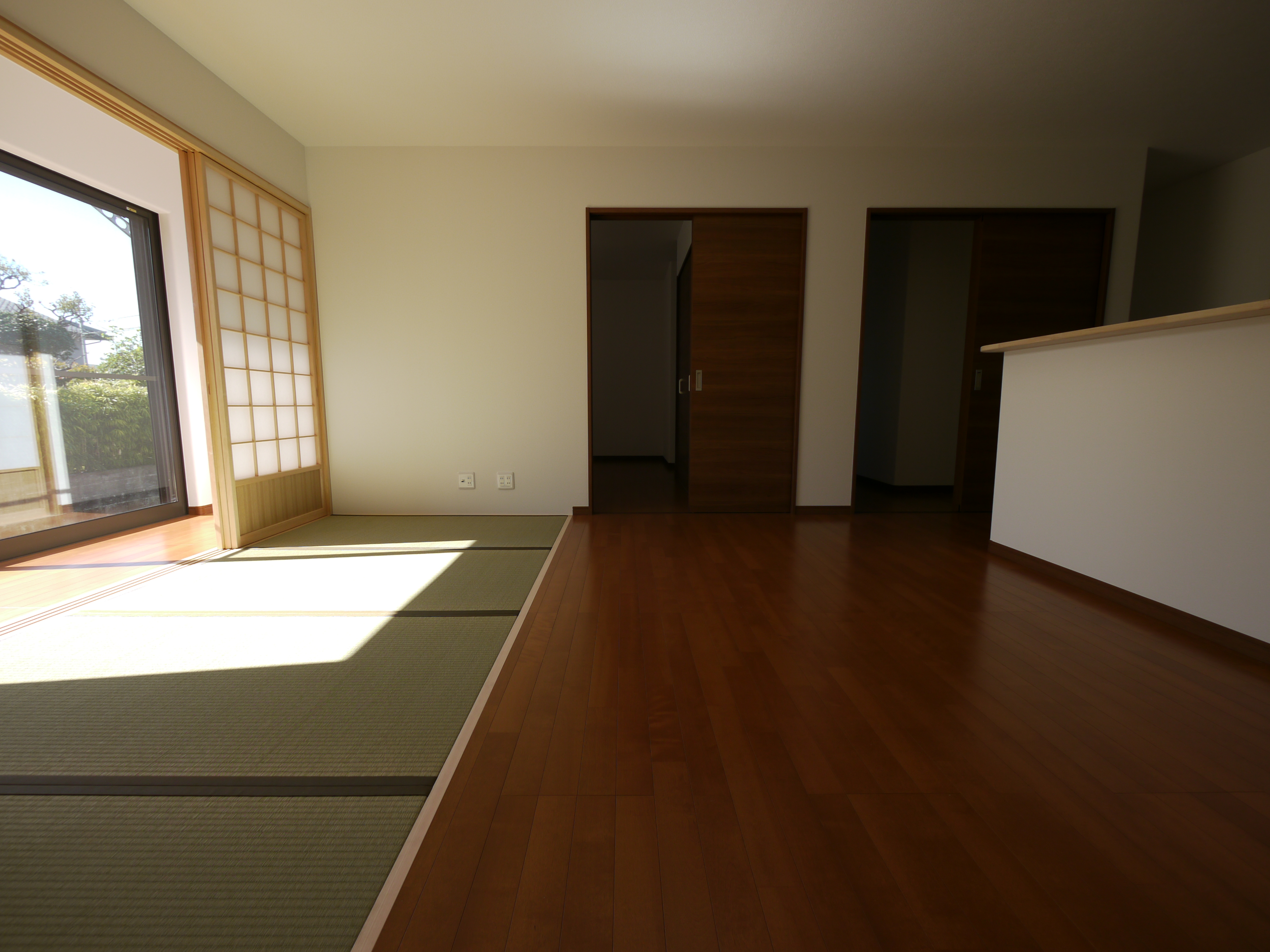 コスモホームの家事ラク 回遊できる和モダン平屋 熊本の自然素材住宅